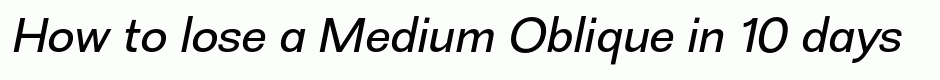 Medium Oblique
