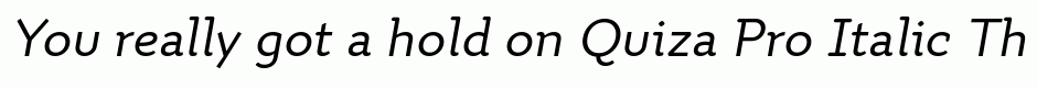 Quiza Pro Italic