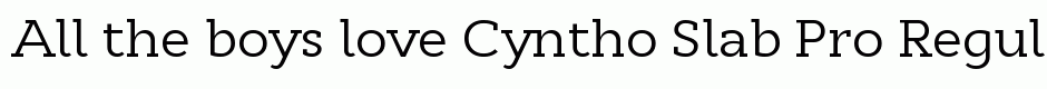 Cyntho Slab Pro Regular