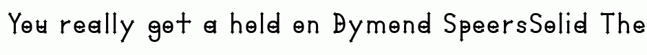 Dymond Speers-Solid
