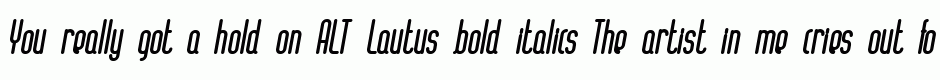 ALT Lautus bold italics