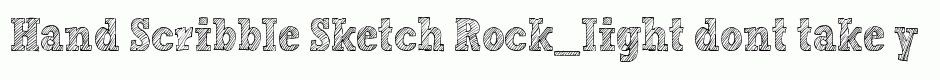 Hand Scribble Sketch Rock_light