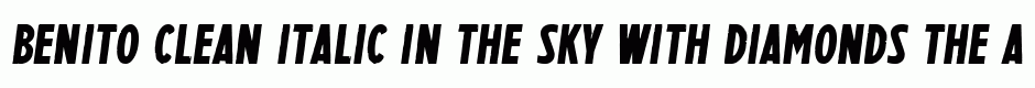 Benito clean italic