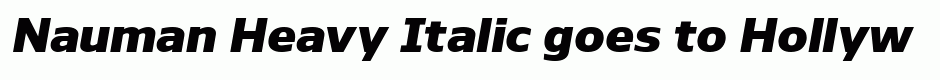 Nauman Heavy Italic