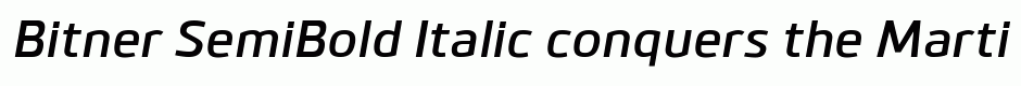 Bitner SemiBold Italic