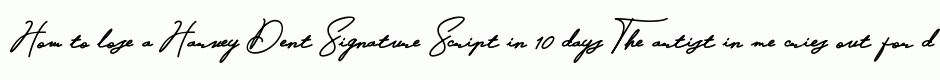 Harvey Dent Signature Script