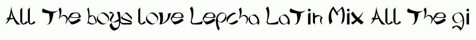 Lepcha Latin Mix