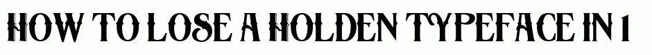 Holden typeface