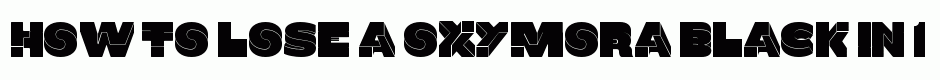 Oxymora Black