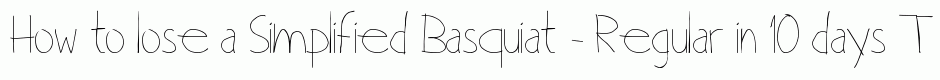 Simplified Basquiat - Regular