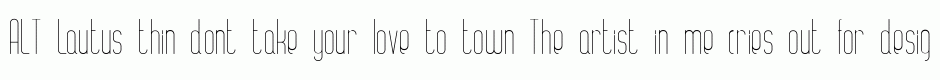 ALT Lautus thin