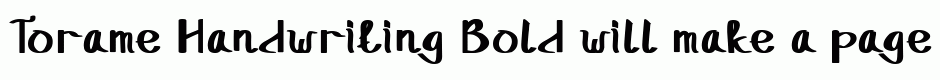 Torame Handwriting Bold