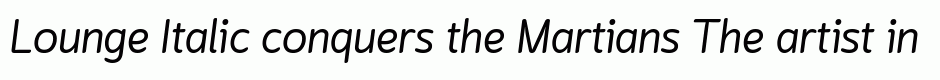 Lounge Italic