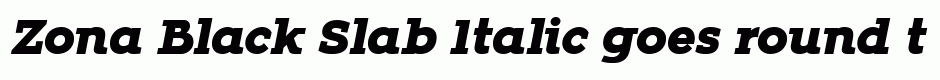 Zona Black Slab Italic