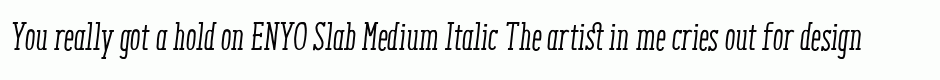 ENYO Slab Medium Italic