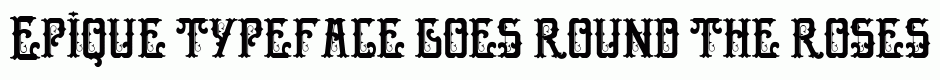 Epique typeface
