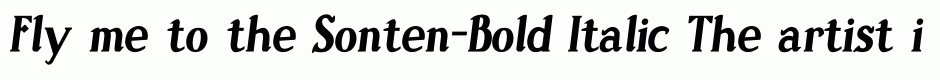 Sonten-Bold Italic