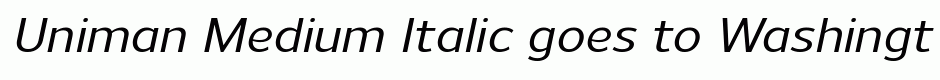 Uniman Medium Italic