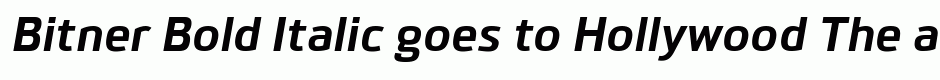 Bitner Bold Italic