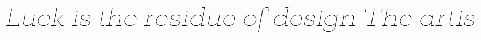 Deposit Pro Thin Italic