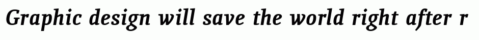 Quiroga Serif Bold Italic