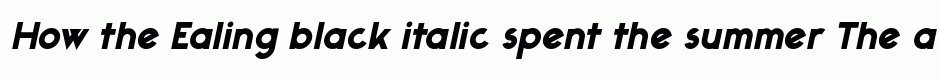 Ealing black italic