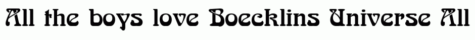 Boecklins Universe