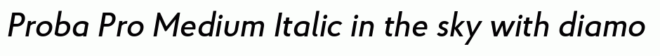 Proba Pro Medium Italic