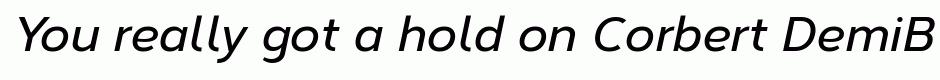 Corbert DemiBold Italic