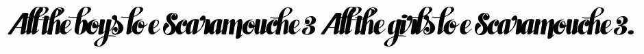 Scaramouche 3