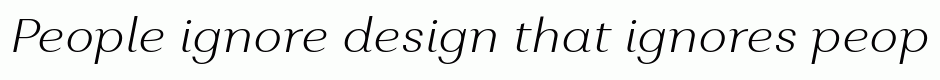 Alethia Pro ExtraLight Italic
