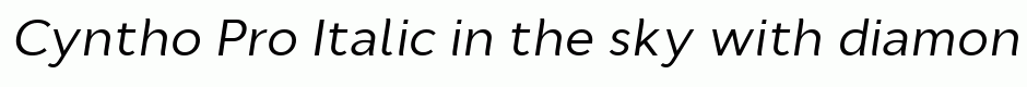 Cyntho Pro Italic