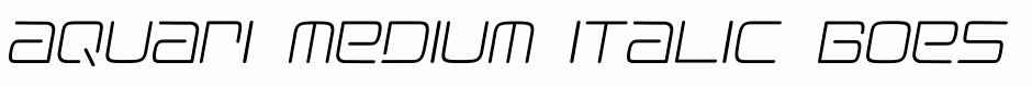 Aquari Medium Italic