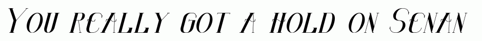 Senandung Malam Italic Bold