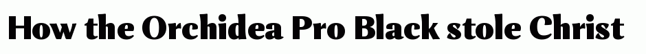 Orchidea Pro Black
