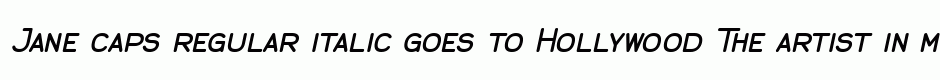 Jane caps regular italic