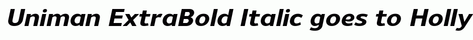 Uniman ExtraBold Italic
