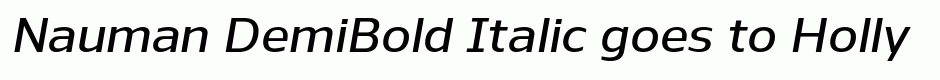 Nauman DemiBold Italic