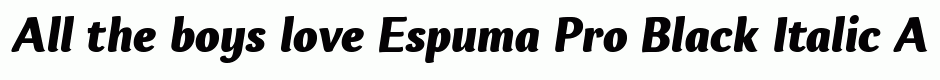 Espuma Pro Black Italic
