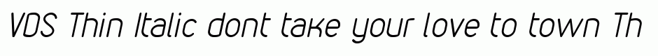 VDS Thin Italic