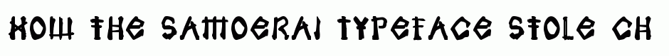 Samoerai Typeface