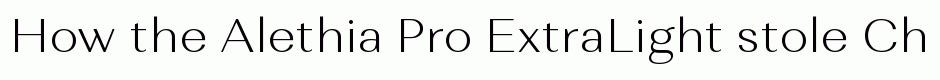 Alethia Pro ExtraLight
