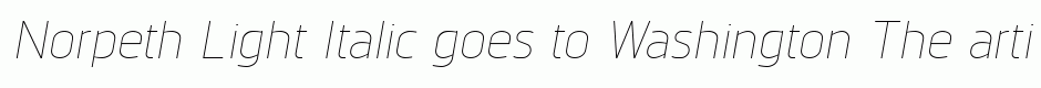 Norpeth Light Italic