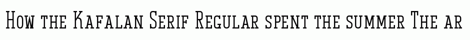 Kafalan Serif Regular