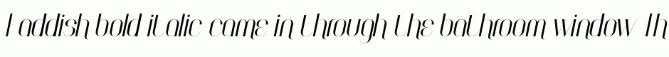 Faddish bold italic