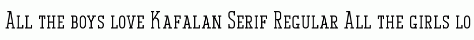 Kafalan Serif Regular