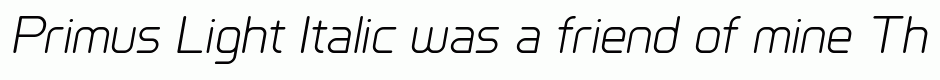 Primus Light Italic