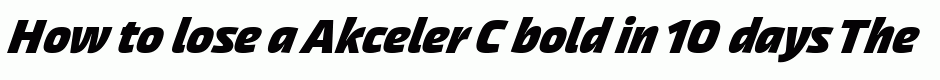 Akceler C bold