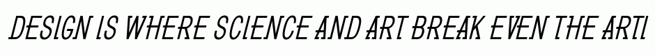 GL Benicassim bold oblique