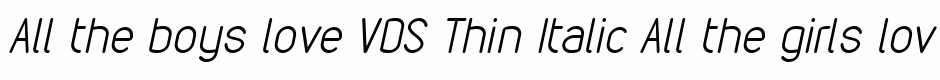 VDS Thin Italic